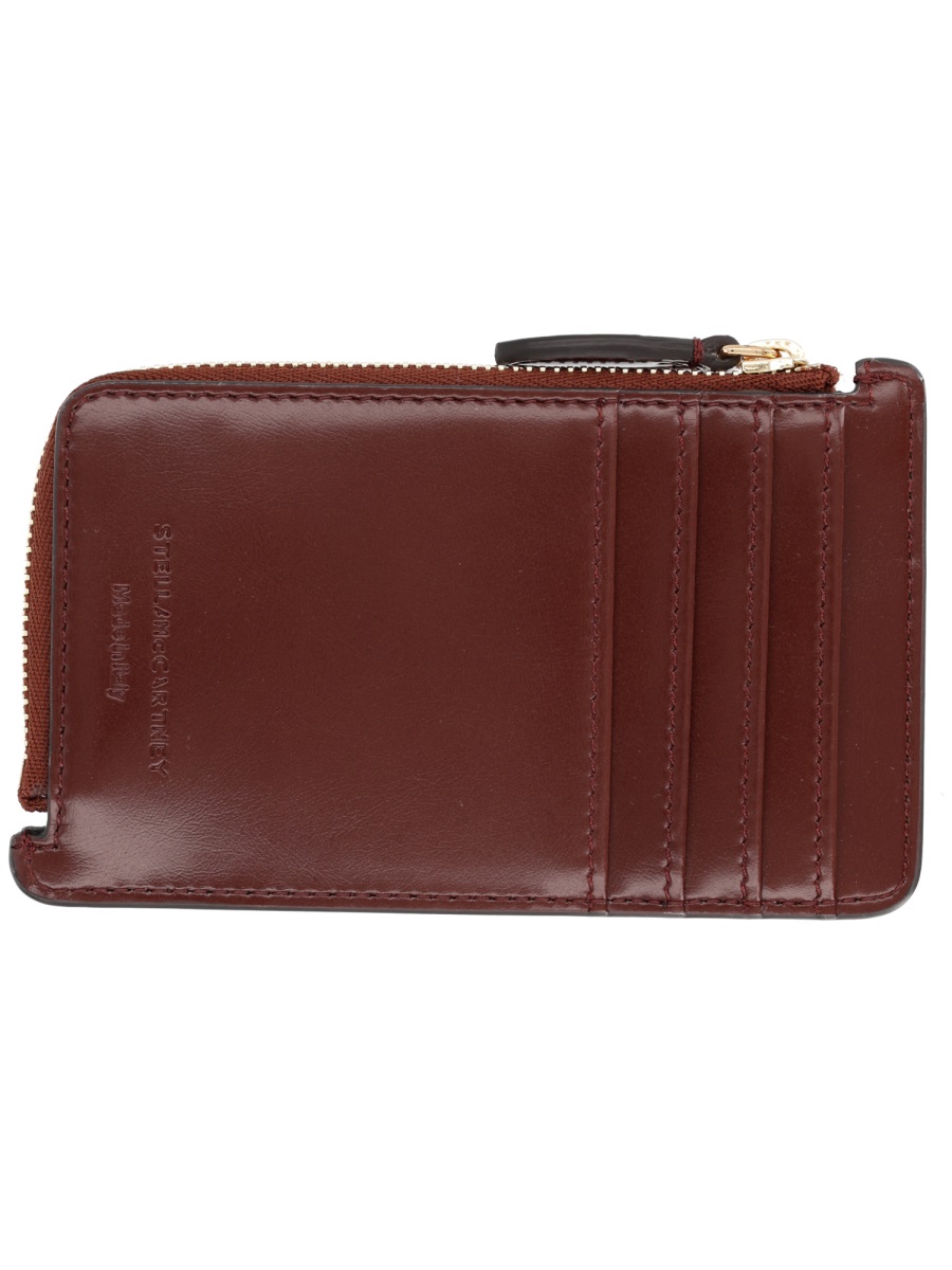 Stella McCartney Ryder Polyamide Zippered Card Case Zwart