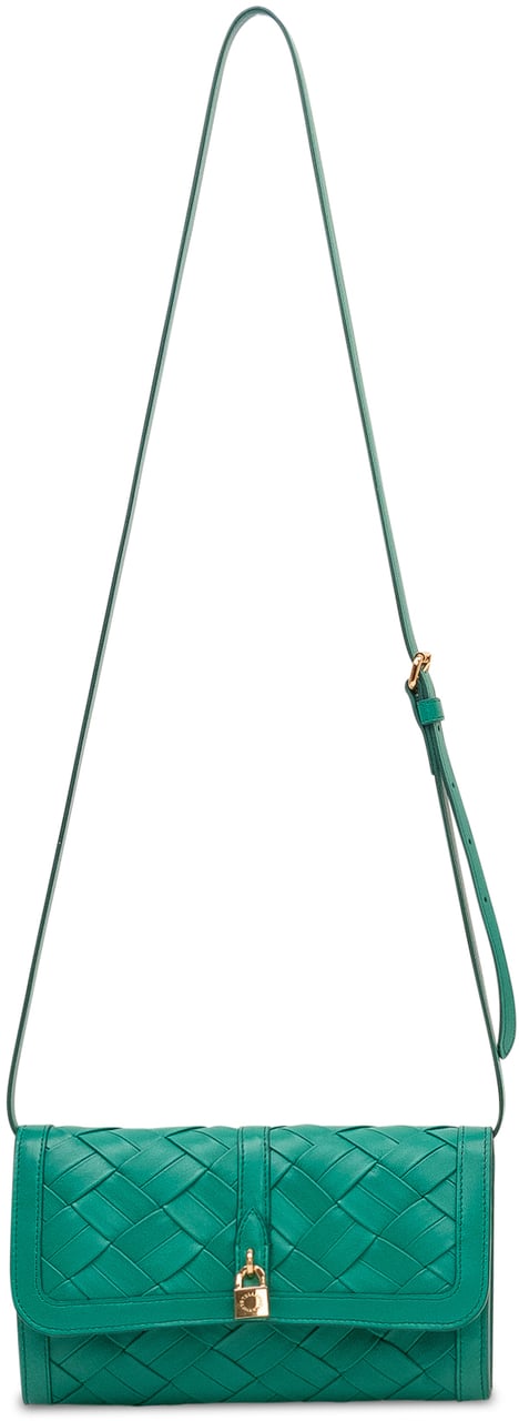Stella McCartney Portafoglio Ryder con Patta e Intreccio Groen