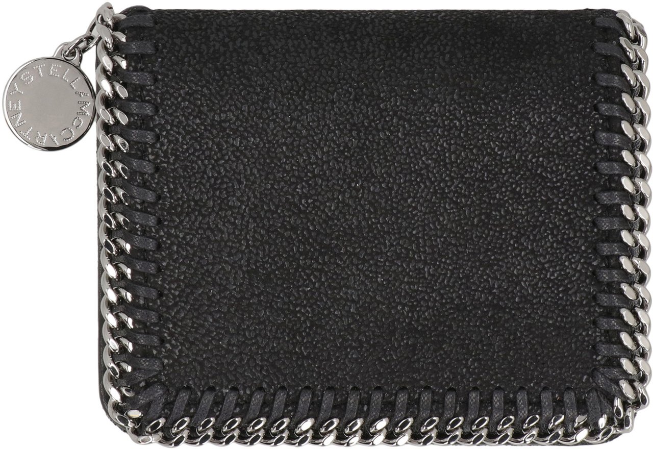 Stella McCartney Bi-Fold Wallet Falabella Zwart