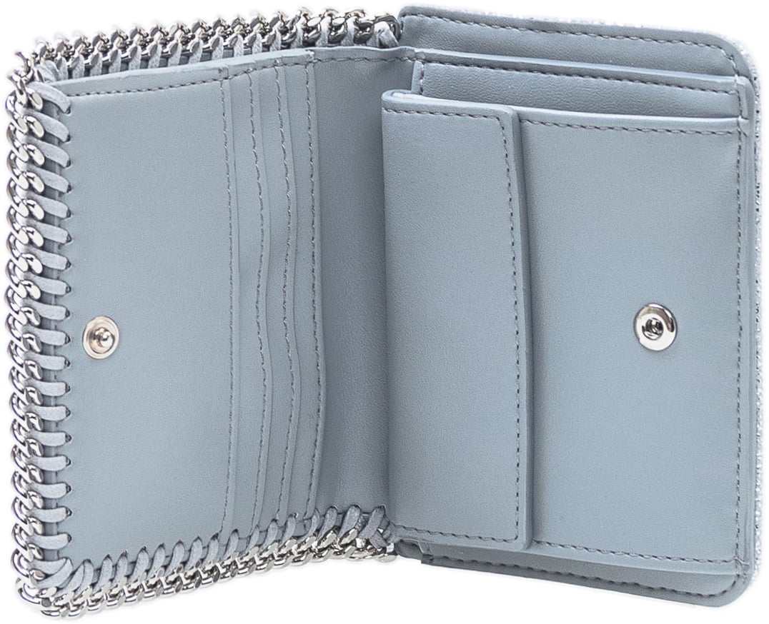 Stella McCartney Portafoglio Laminato con Catena Zilver