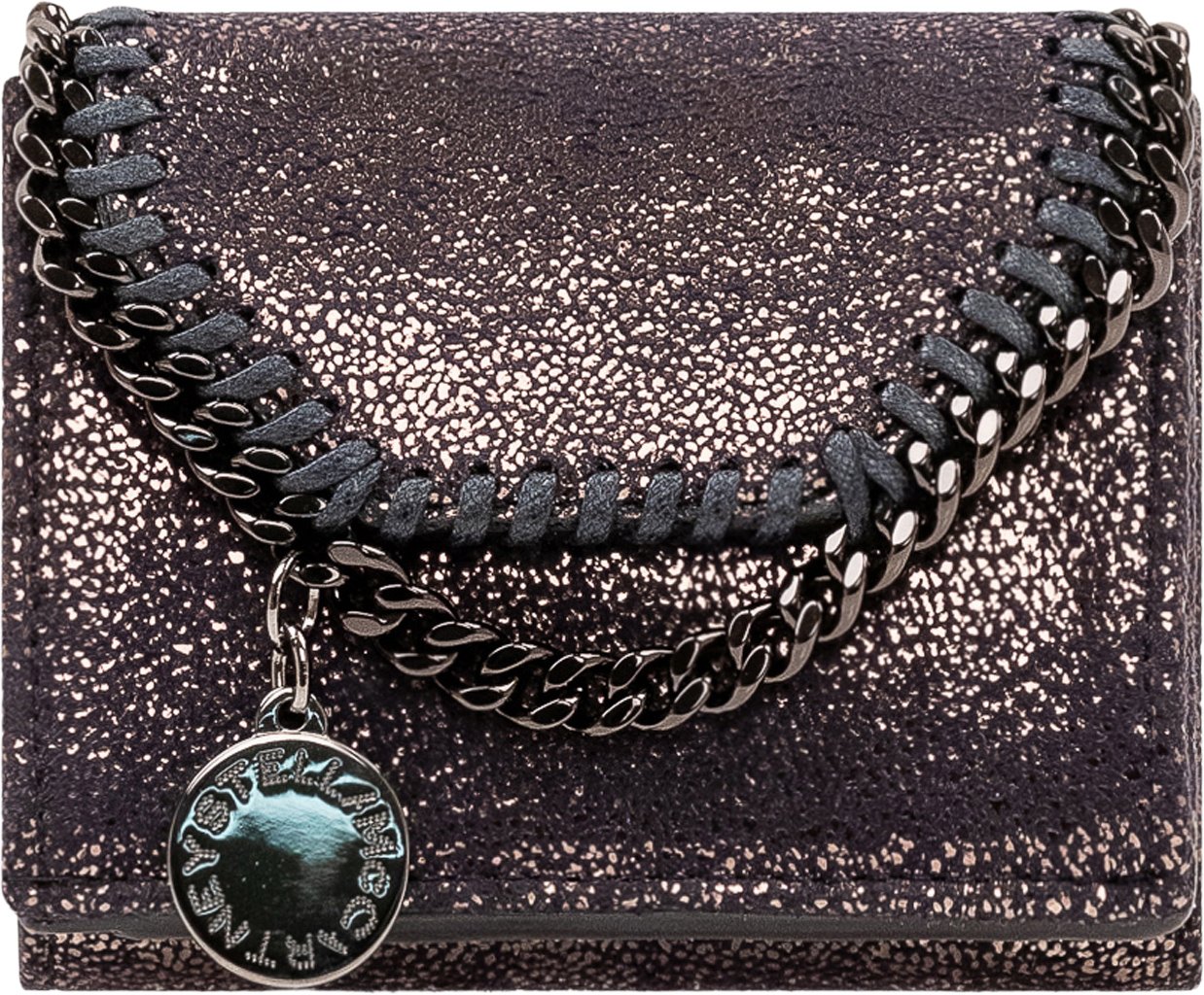 Stella McCartney Falabella Portafoglio Trifold con Catena Paars