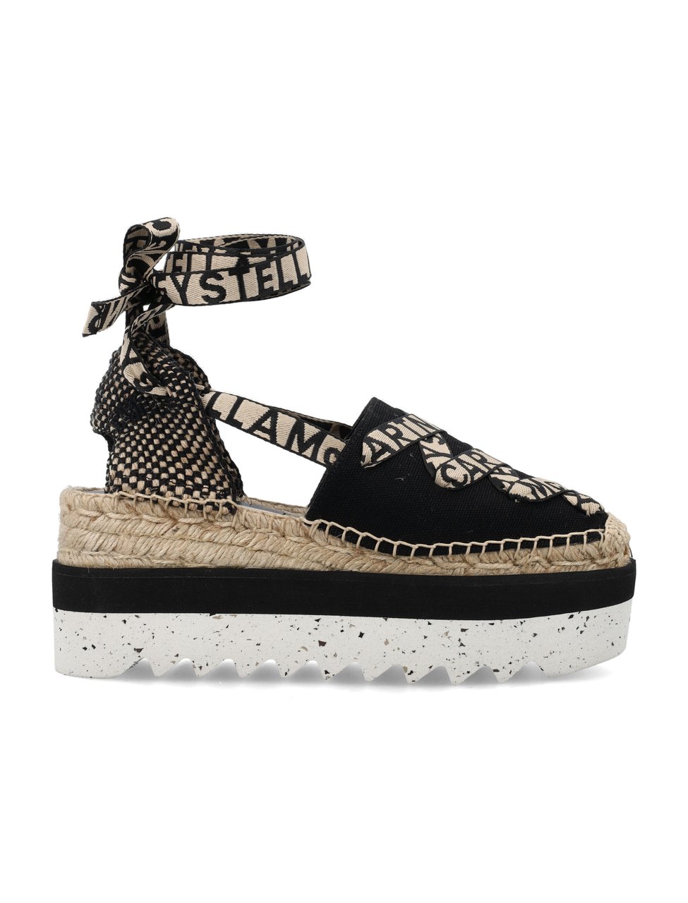 Stella McCartney Gaia Espadrillas Low Nero Zwart