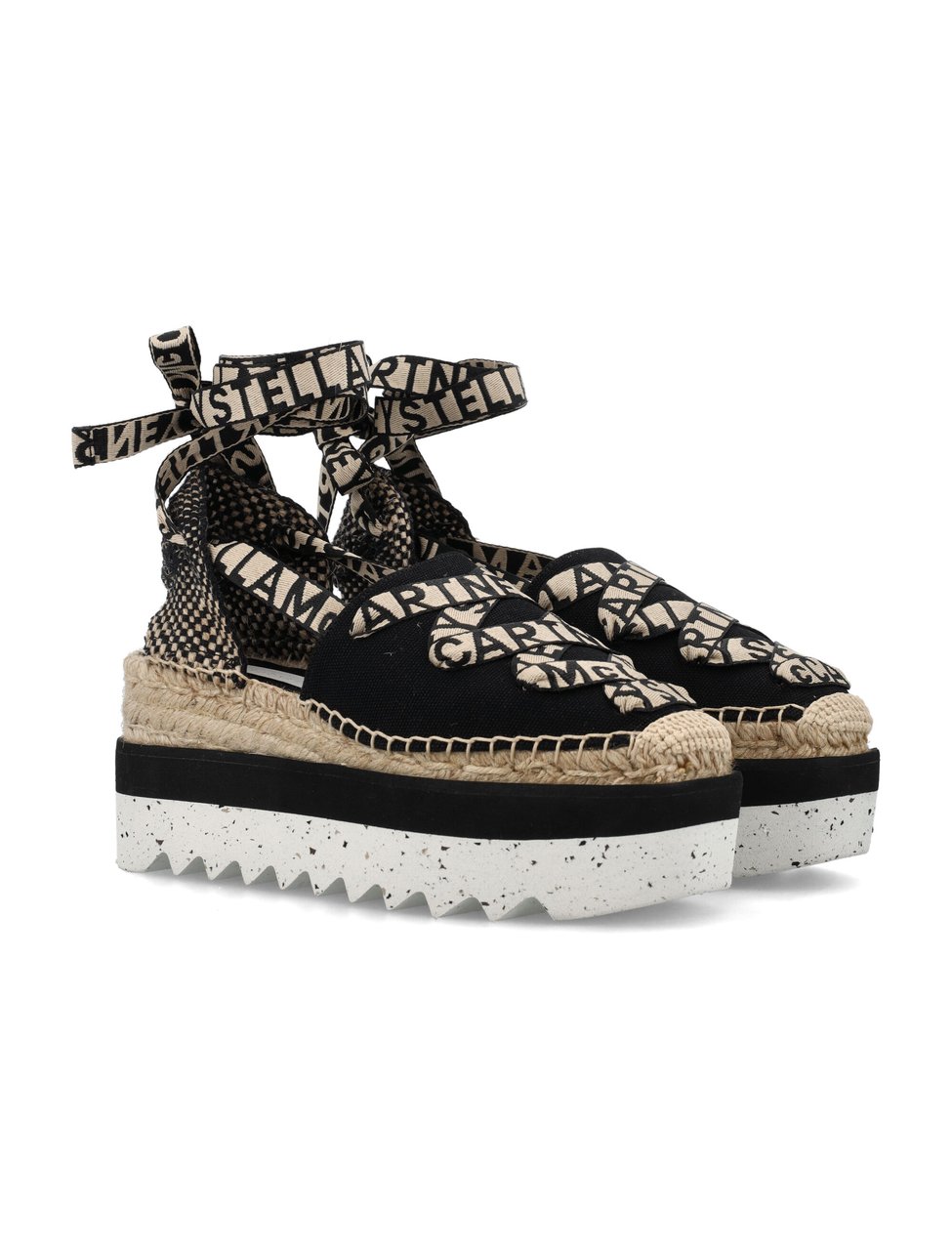 Stella McCartney Gaia Espadrillas Low Nero Zwart
