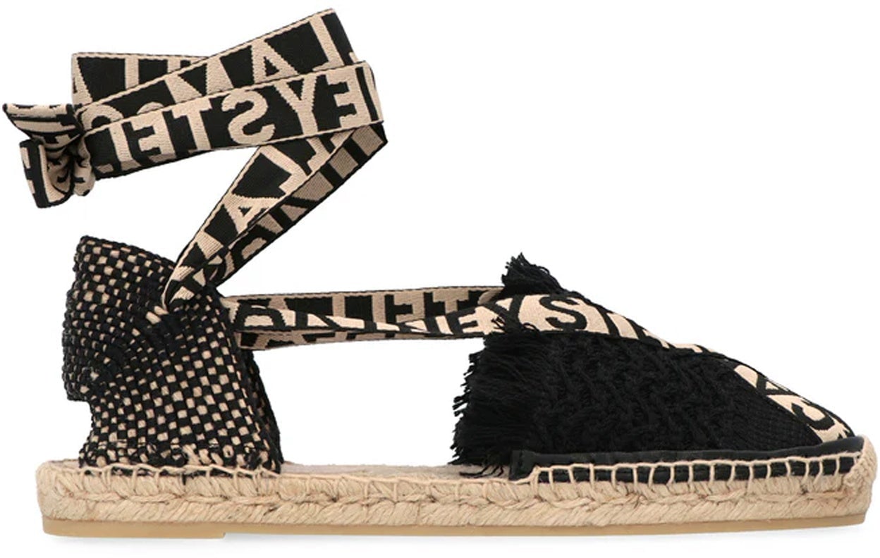 Stella McCartney Stella McCartney Gaia Canvas Espadrilles Zwart