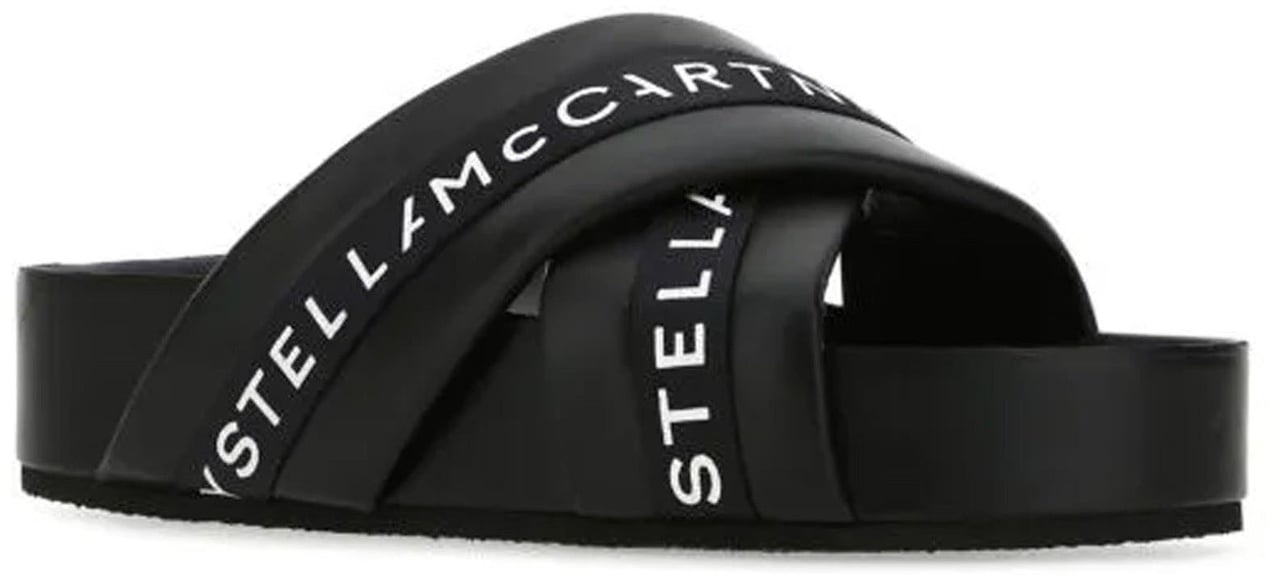 Stella McCartney Stella Mccartney Logo Slippers Zwart