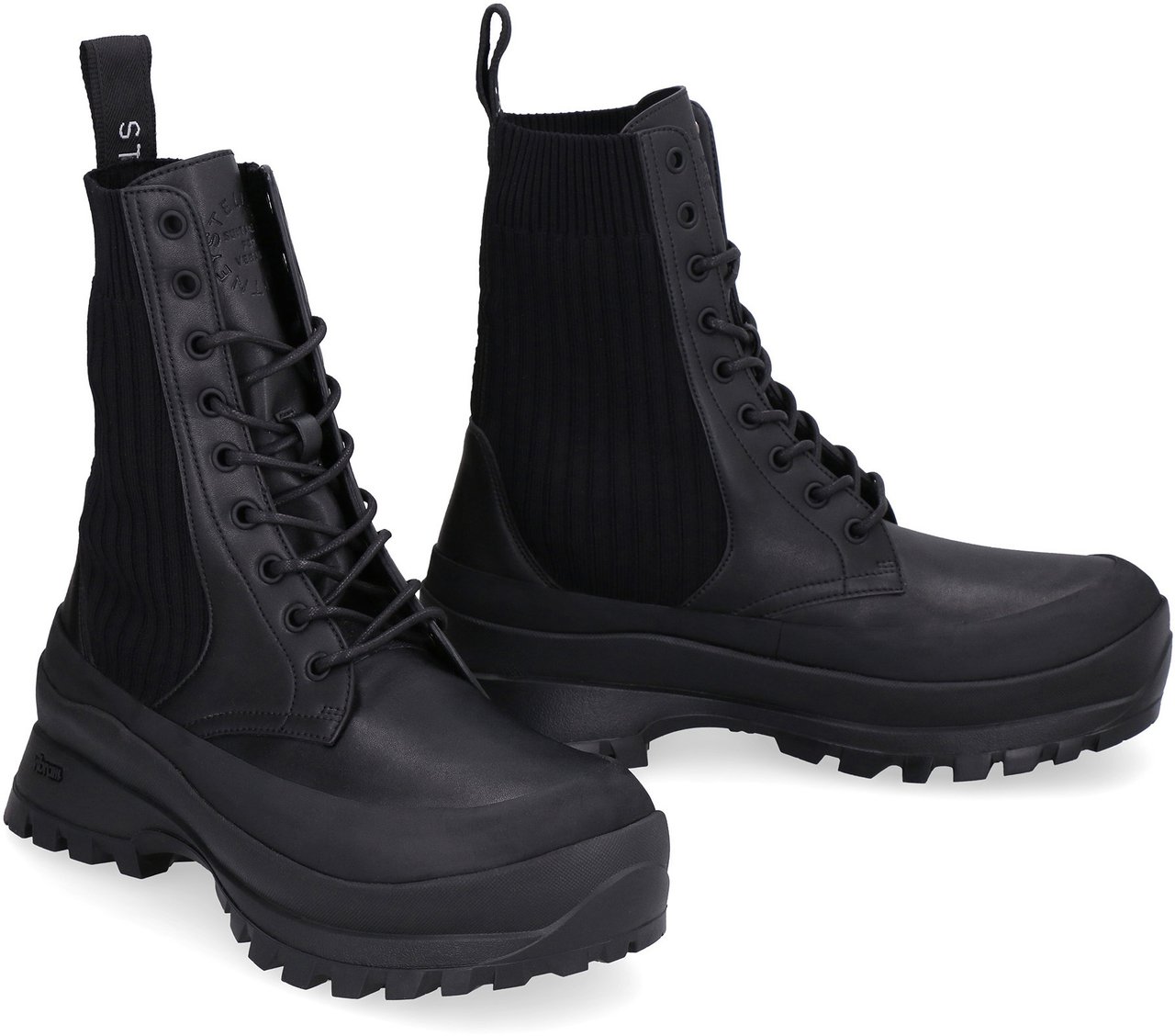 Stella McCartney Trace Chelsea combat boots Zwart