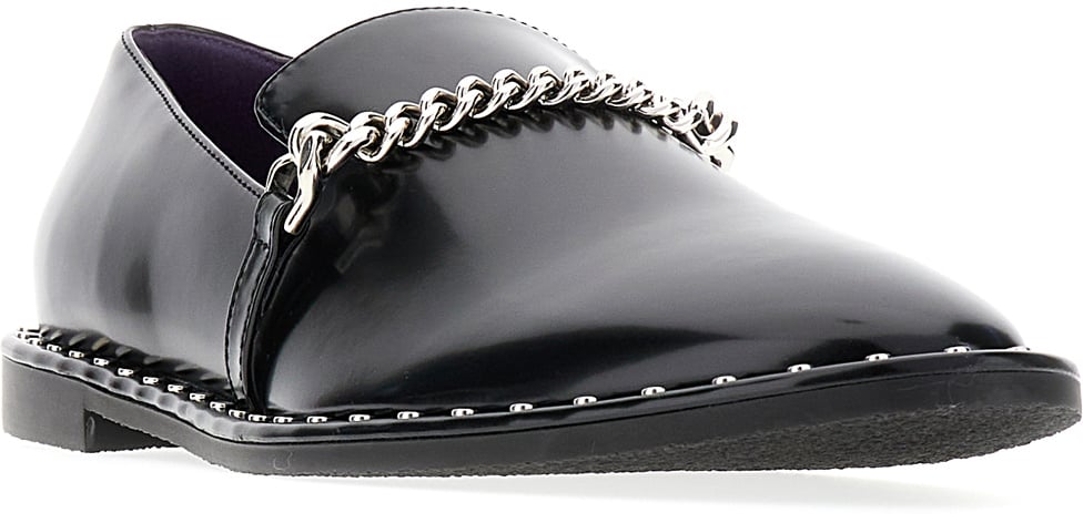 Stella McCartney Stella McCartney Black alter mat Falabella loafers Zwart