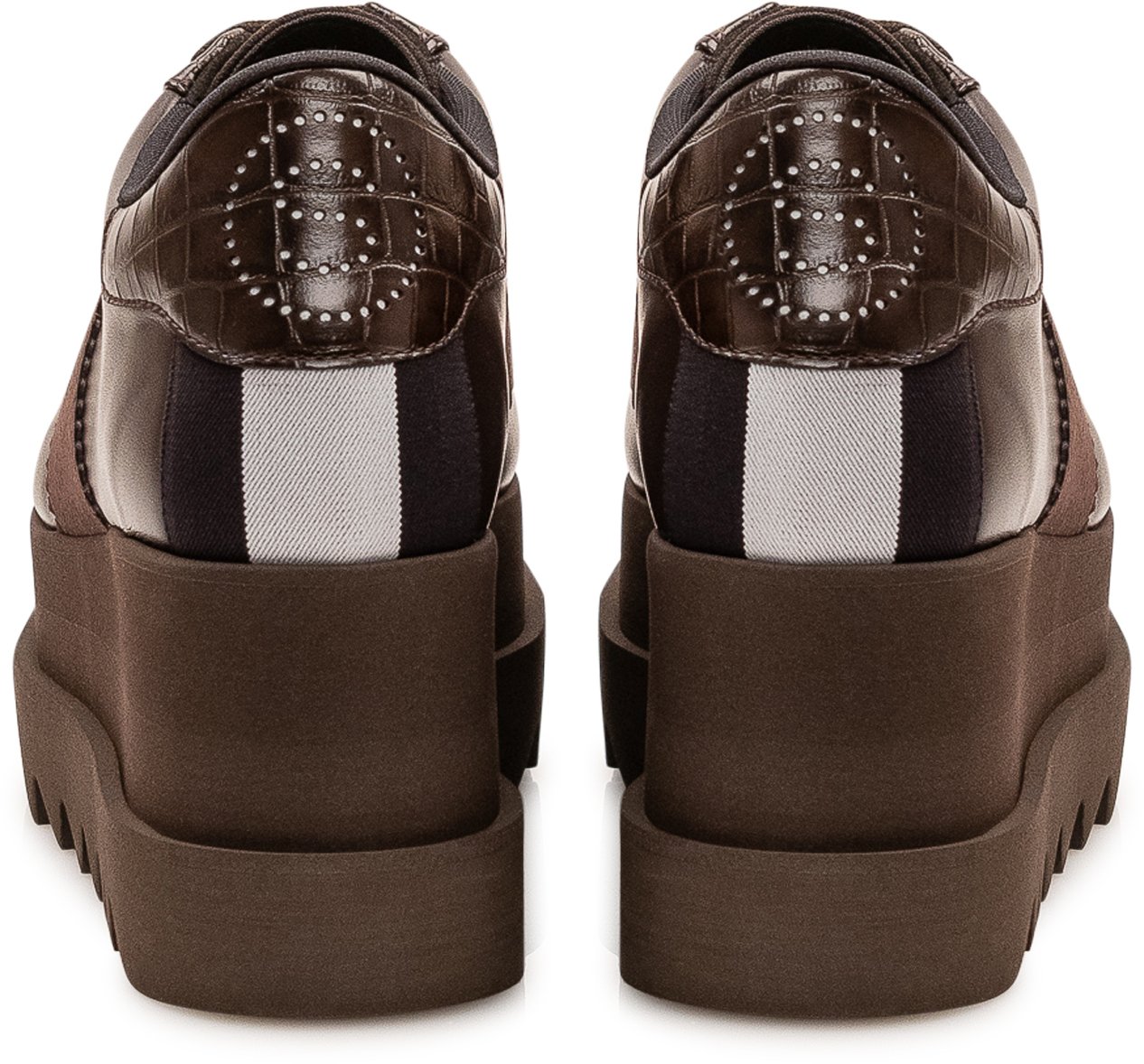 Stella McCartney Sneaker Sneakelyse con Suola Platform Bruin