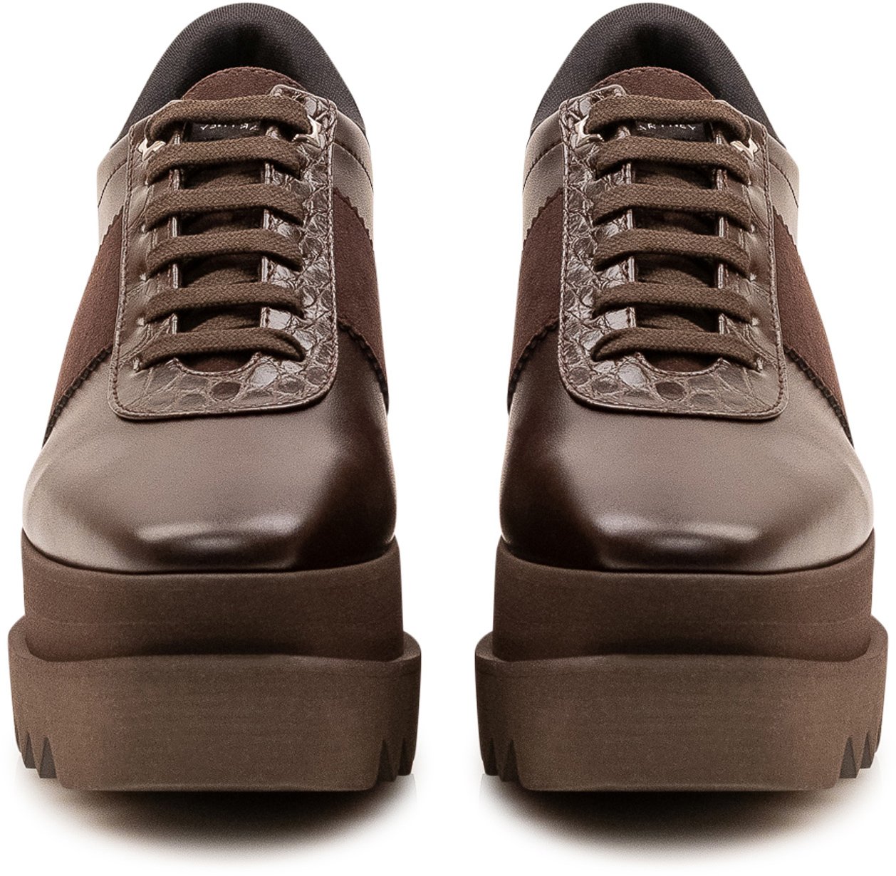 Stella McCartney Sneaker Sneakelyse con Suola Platform Bruin