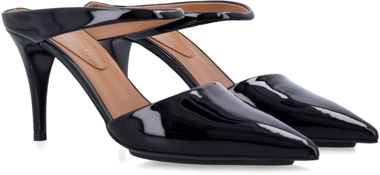 Stella McCartney Strappy Mule 8 Nero Zwart