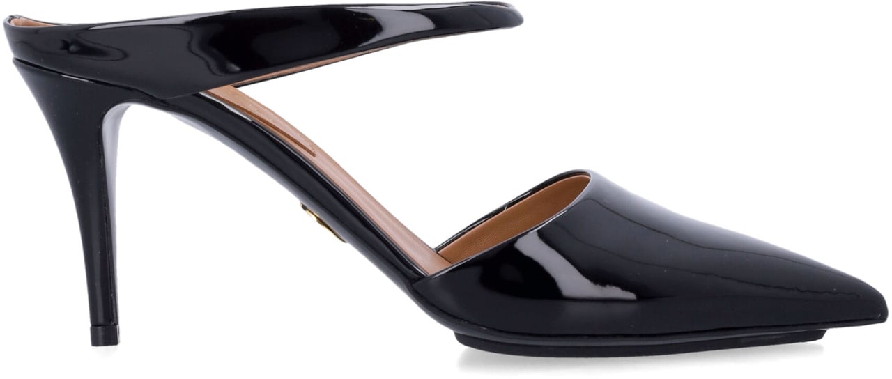 Stella McCartney Strappy Mule 8 Nero Zwart