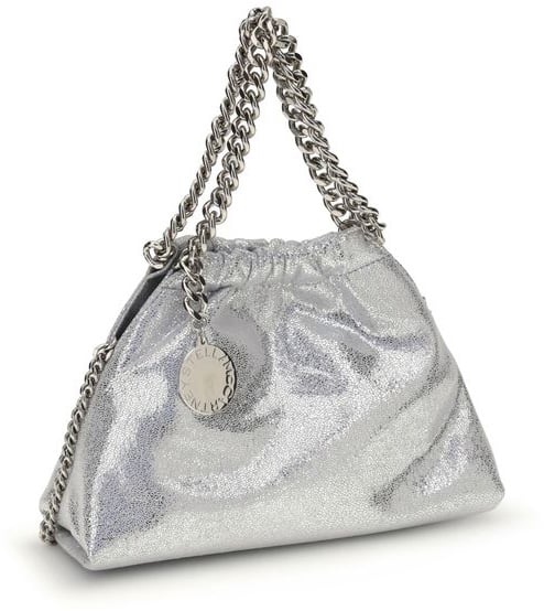 Stella McCartney Stella McCartney Silver Polyester Shoulder Bag Zilver
