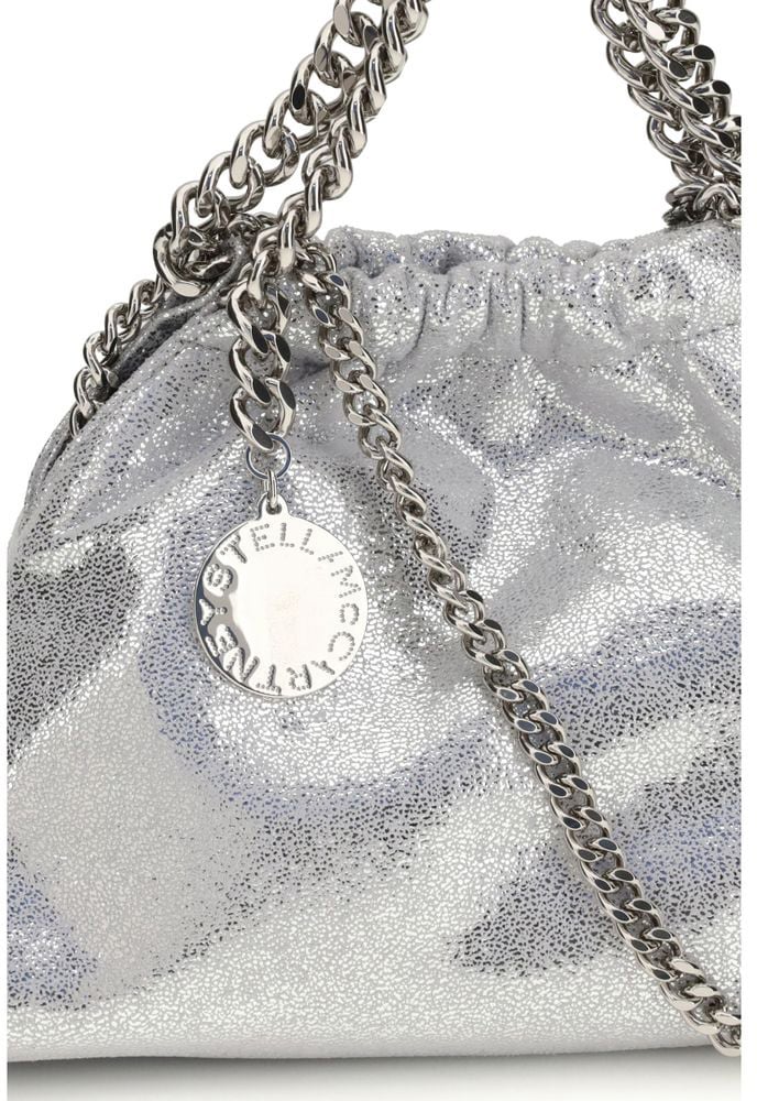 Stella McCartney Stella McCartney Silver Polyester Shoulder Bag Zilver