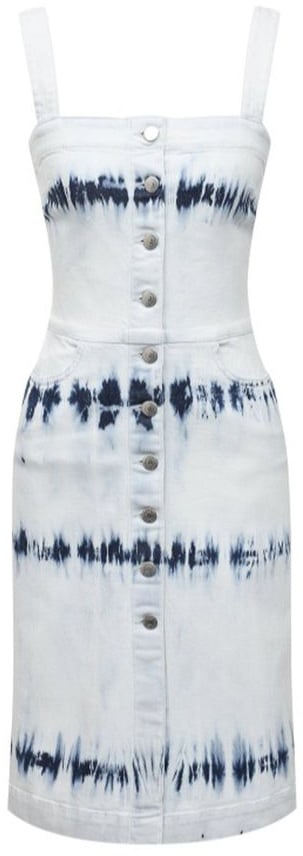 Stella McCartney Stella McCartney Blue Polyester Casual Dress Blauw