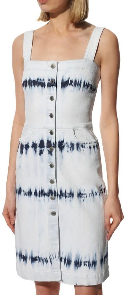Stella McCartney Stella McCartney Blue Polyester Casual Dress Blauw