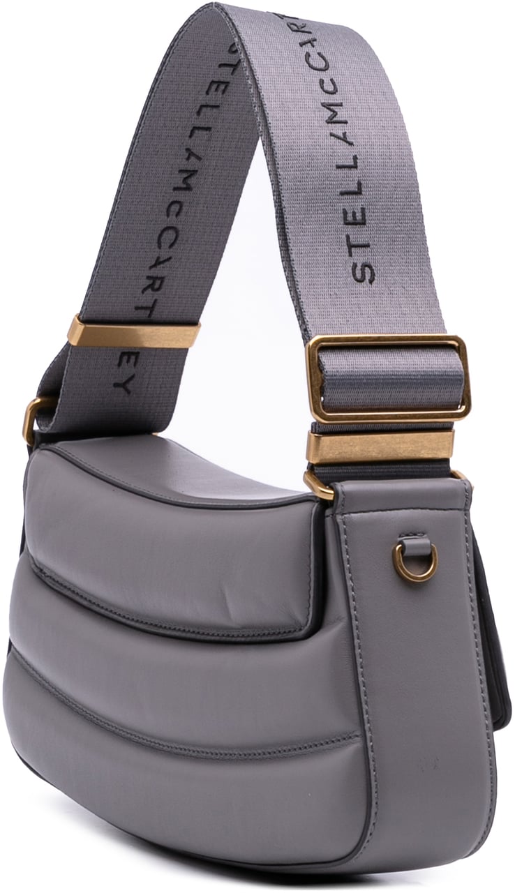 Stella McCartney Alter Mat S Wave Padded Shoulder Bag Grijs