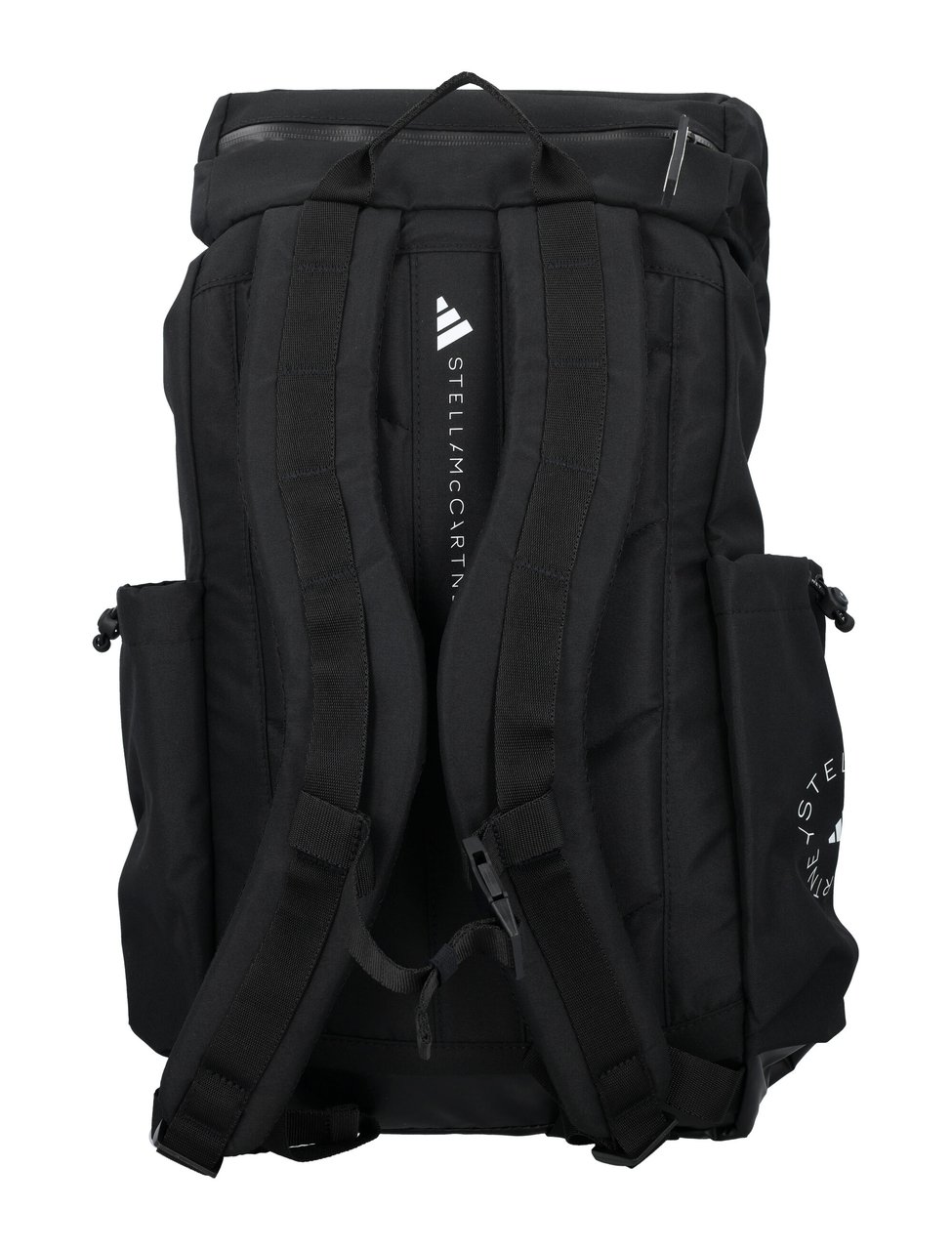 Stella McCartney Vegan Functional Black Nylon Backpack Zwart