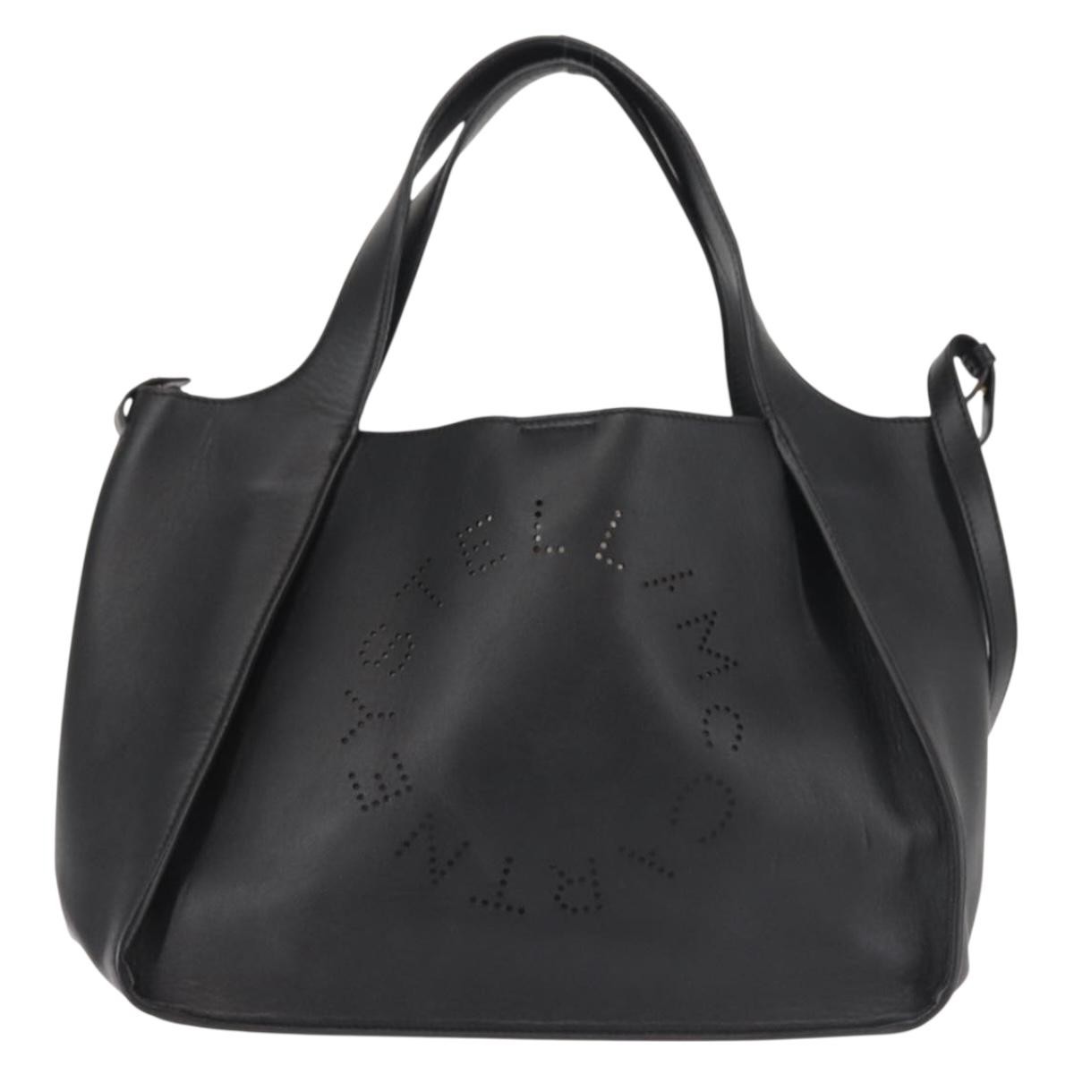 Stella McCartney Stella McCartney Cabas tote bag leather moyen Zwart