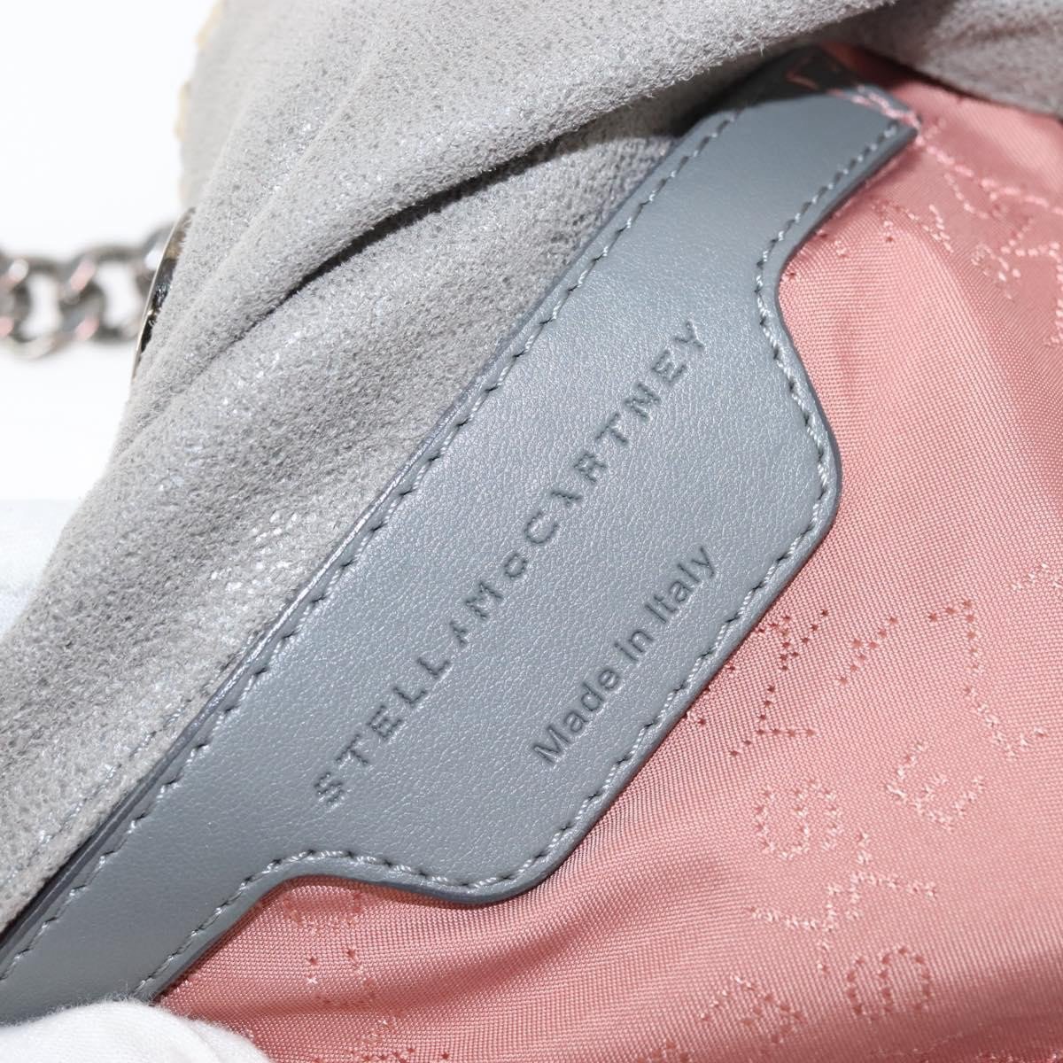 Stella McCartney Falabella Fold Over Faux Suede Grijs