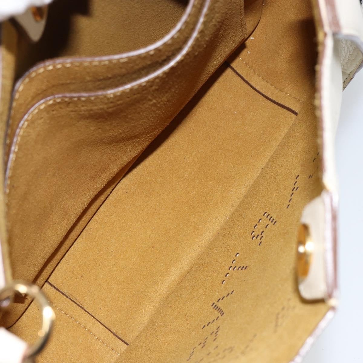 Stella McCartney Stella McCartney Logo Crossbody Bag Perforated Faux Leather Small Beige