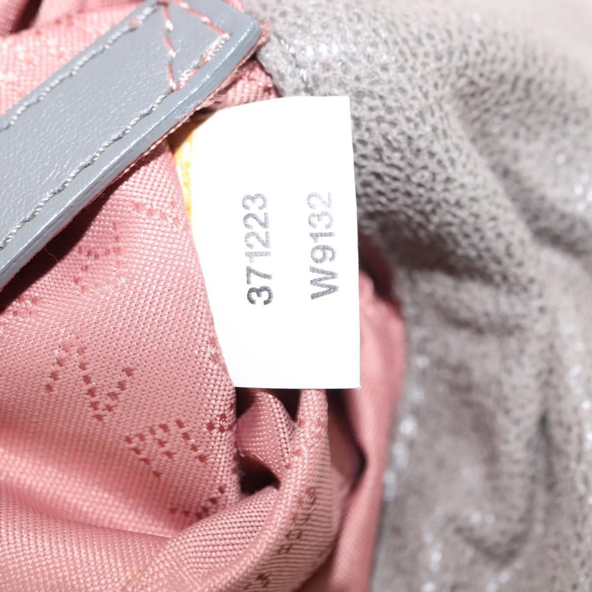 Stella McCartney Stella McCartney Falabella Fold Over Crossbody Bag Faux Leather Mini Grijs