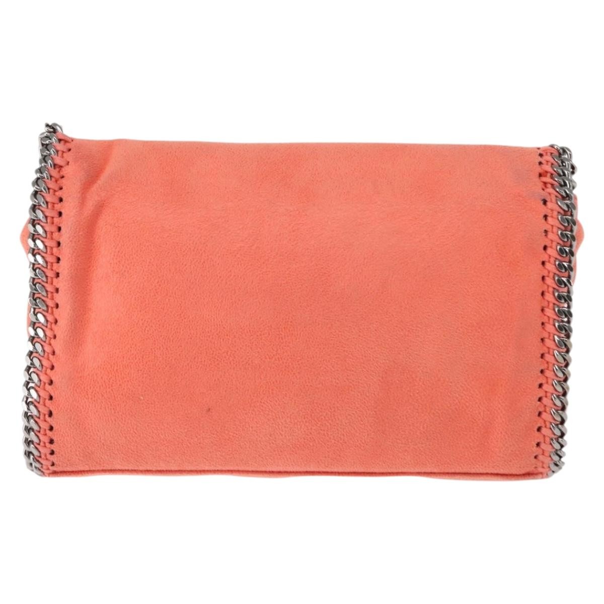 Stella McCartney Stella McCartney Falabella Fold Over Flap Crossbody Bag Shaggy Deer Mini Oranje