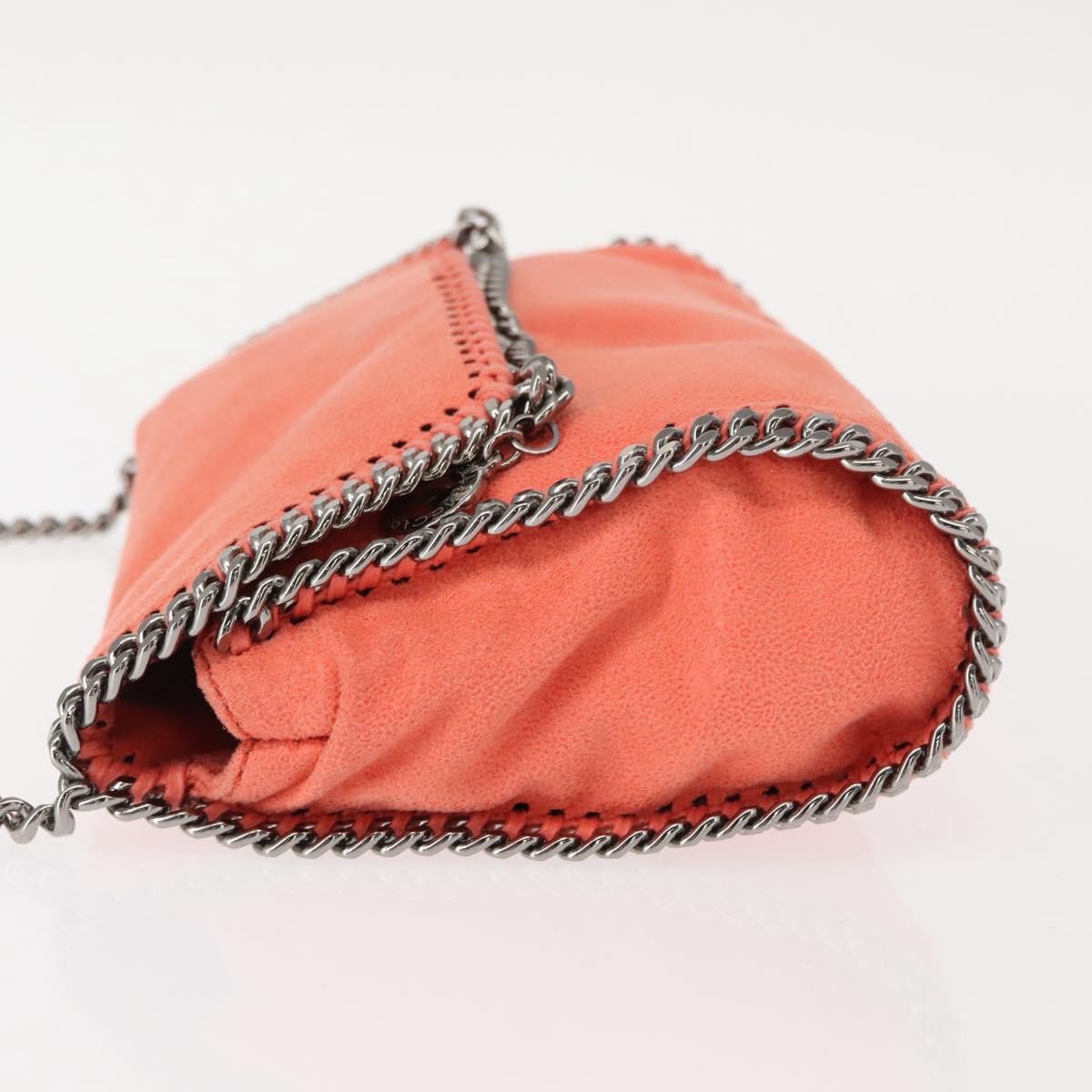 Stella McCartney Stella McCartney Falabella Fold Over Flap Crossbody Bag Shaggy Deer Mini Oranje