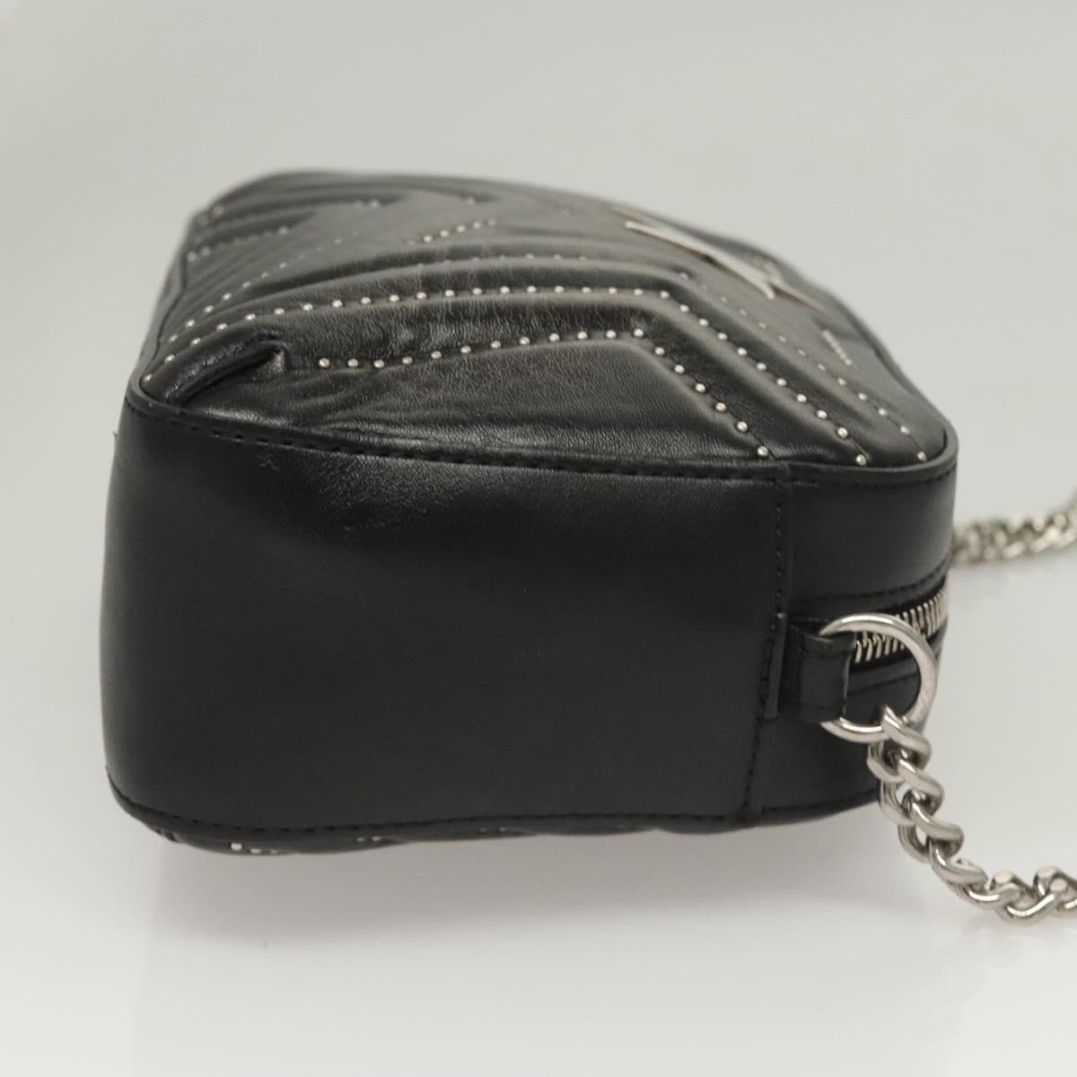 Stella McCartney Stella Star Camera Quilted Faux Leather Small Zwart