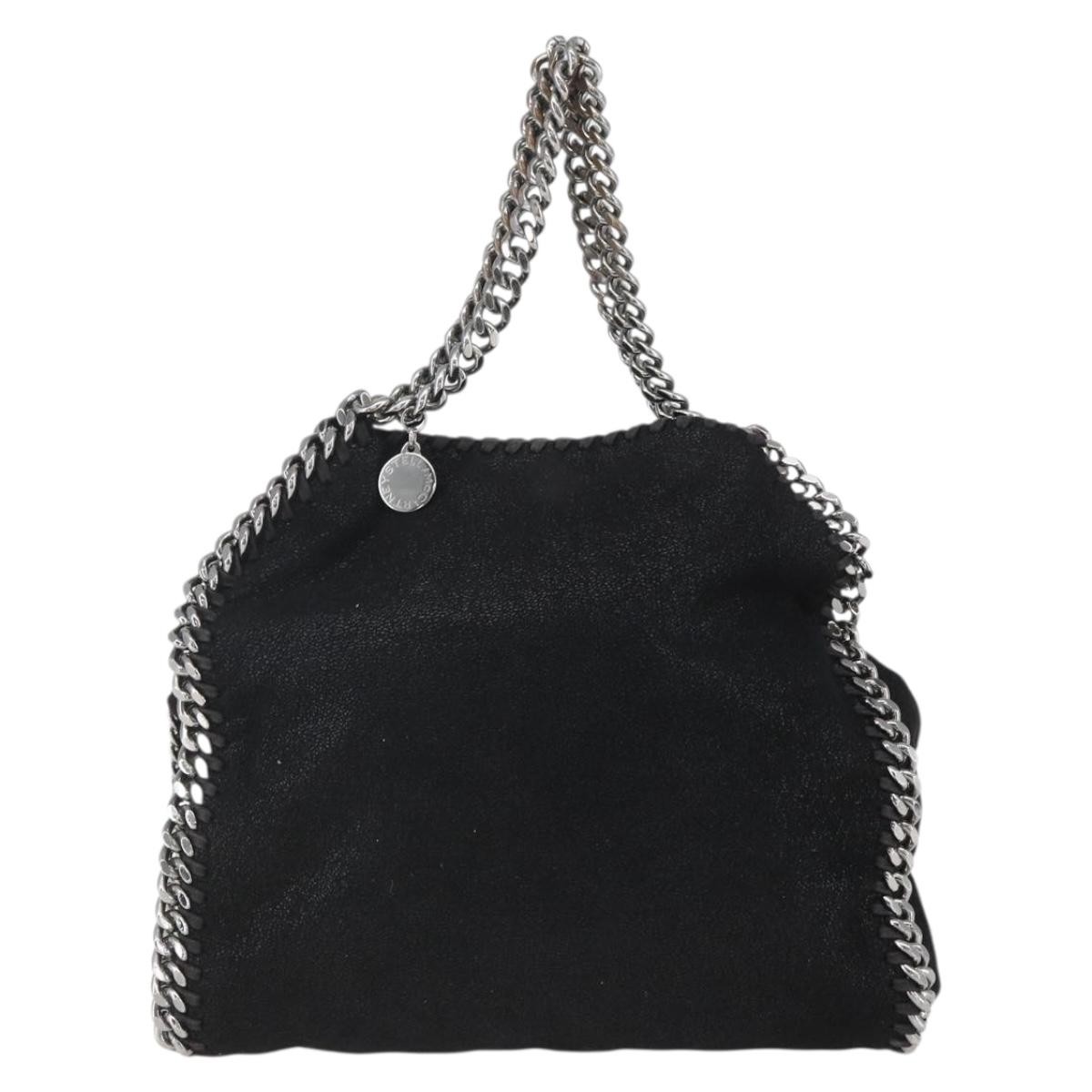 Stella McCartney Stella McCartney Falabella Fold Over Bag Faux Leather Mini Zwart