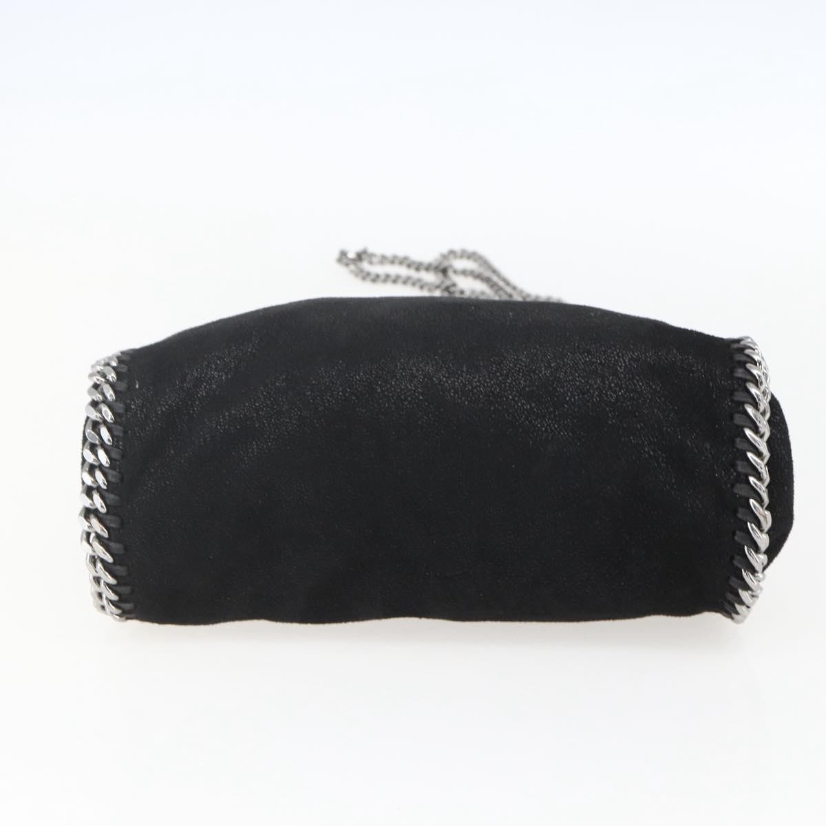 Stella McCartney Stella McCartney Falabella Fold Over Bag Faux Leather Mini Zwart