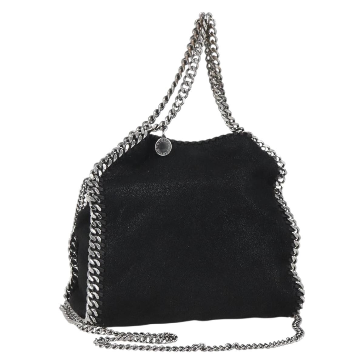 Stella McCartney Stella McCartney Falabella Fold Over Bag Faux Leather Mini Zwart