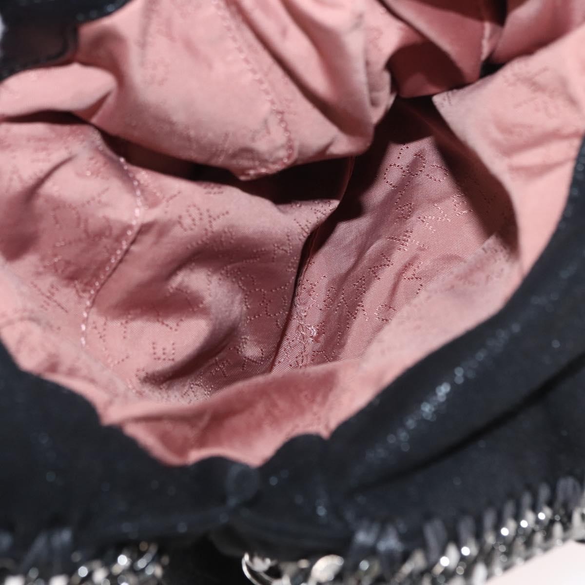 Stella McCartney Stella McCartney Falabella Fold Over Crossbody Bag Shaggy Deer Tiny Zwart