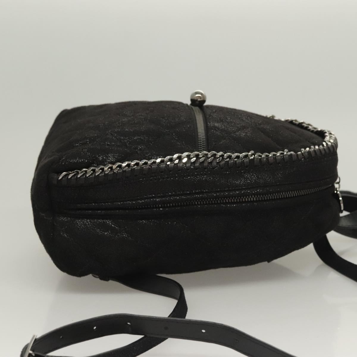 Stella McCartney Stella McCartney Falabella Flap Pocket Backpack Shaggy Deer Zwart