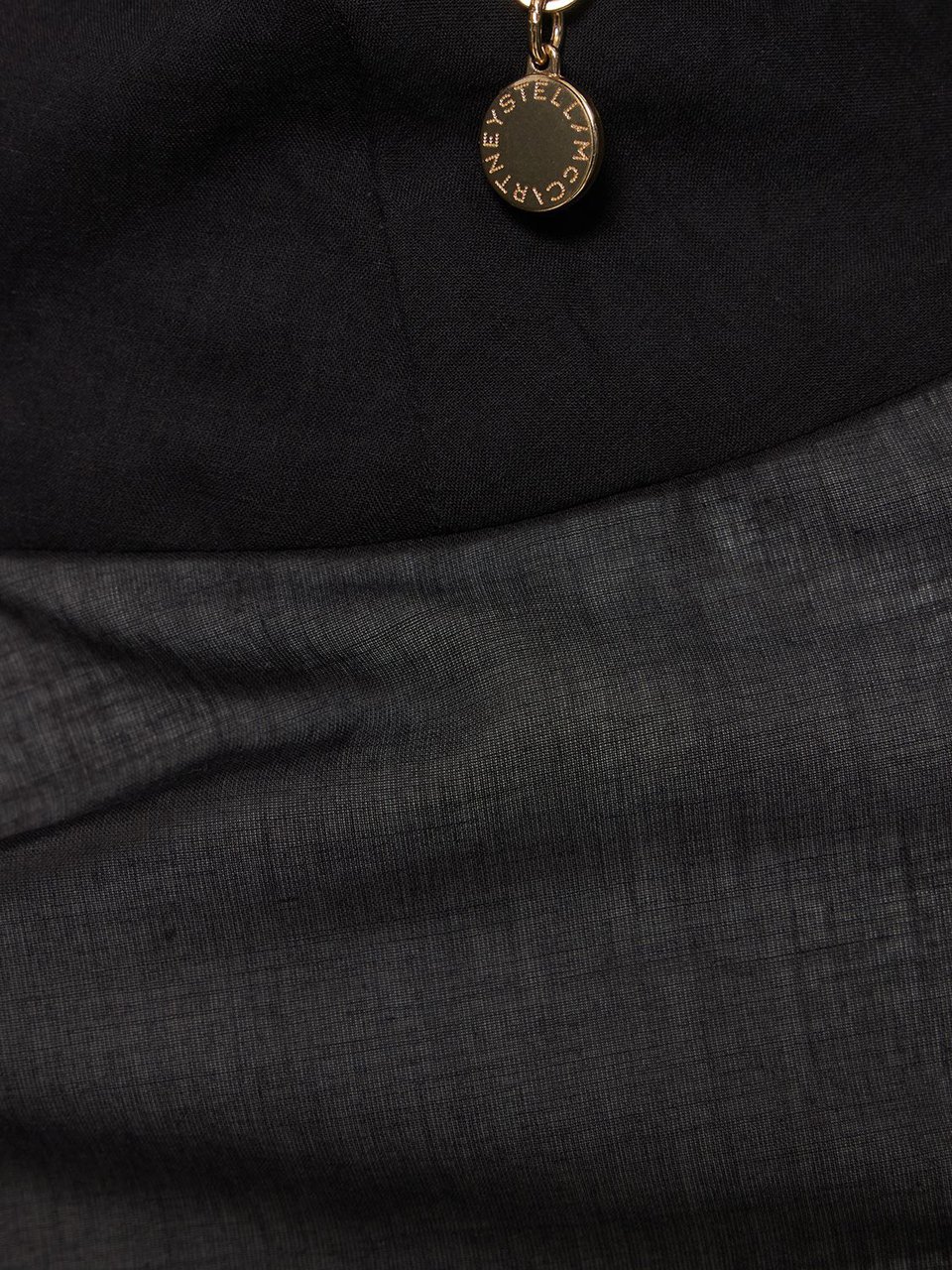 Stella McCartney Elegant Black Jump Suit with V-neck Zwart