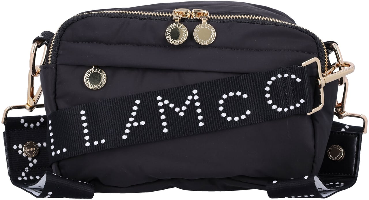 Stella McCartney Diaper Bag Nylon Nero Zwart