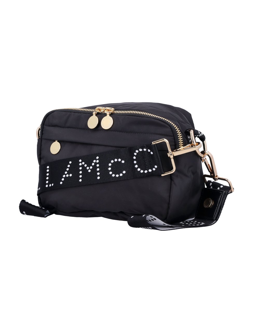 Stella McCartney Diaper Bag Nylon Nero Zwart