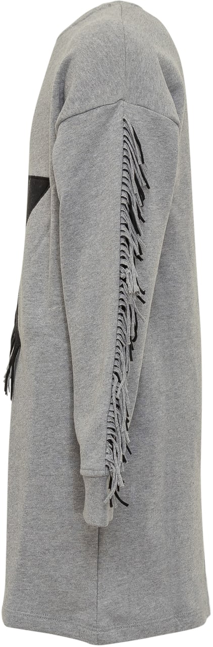 Stella McCartney Felpa Stella McCartney con Stella e Frange Grijs