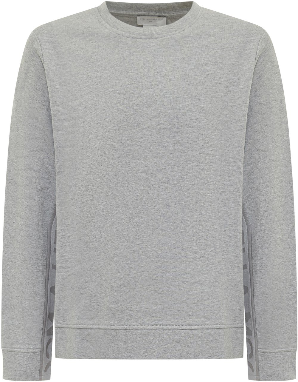 Stella McCartney Felpa Girocollo Stella McCartney con Logo Laterale Grijs