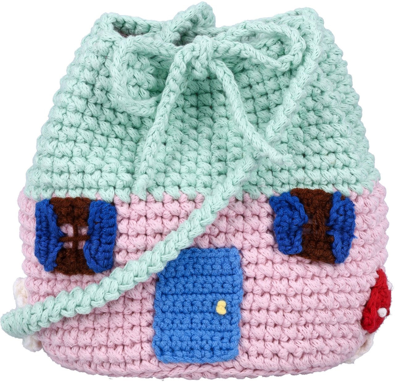 Stella McCartney Bag Crochet Natura Rosso Rood