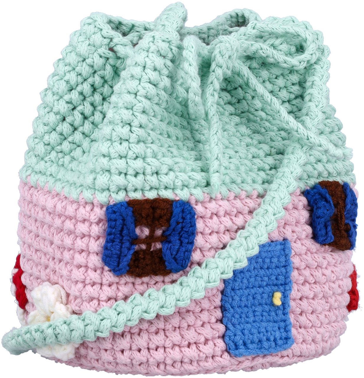 Stella McCartney Bag Crochet Natura Rosso Rood