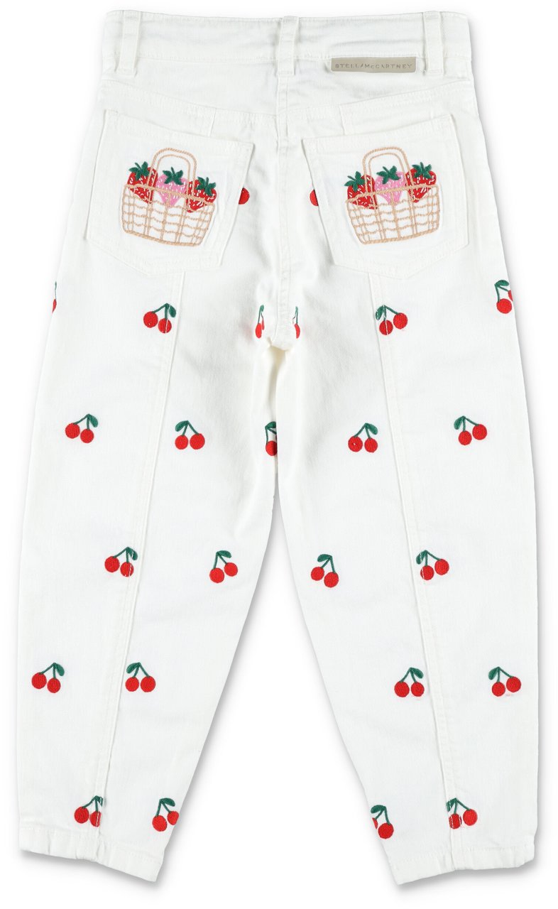 Stella McCartney Denim Cherry Bianco Wit