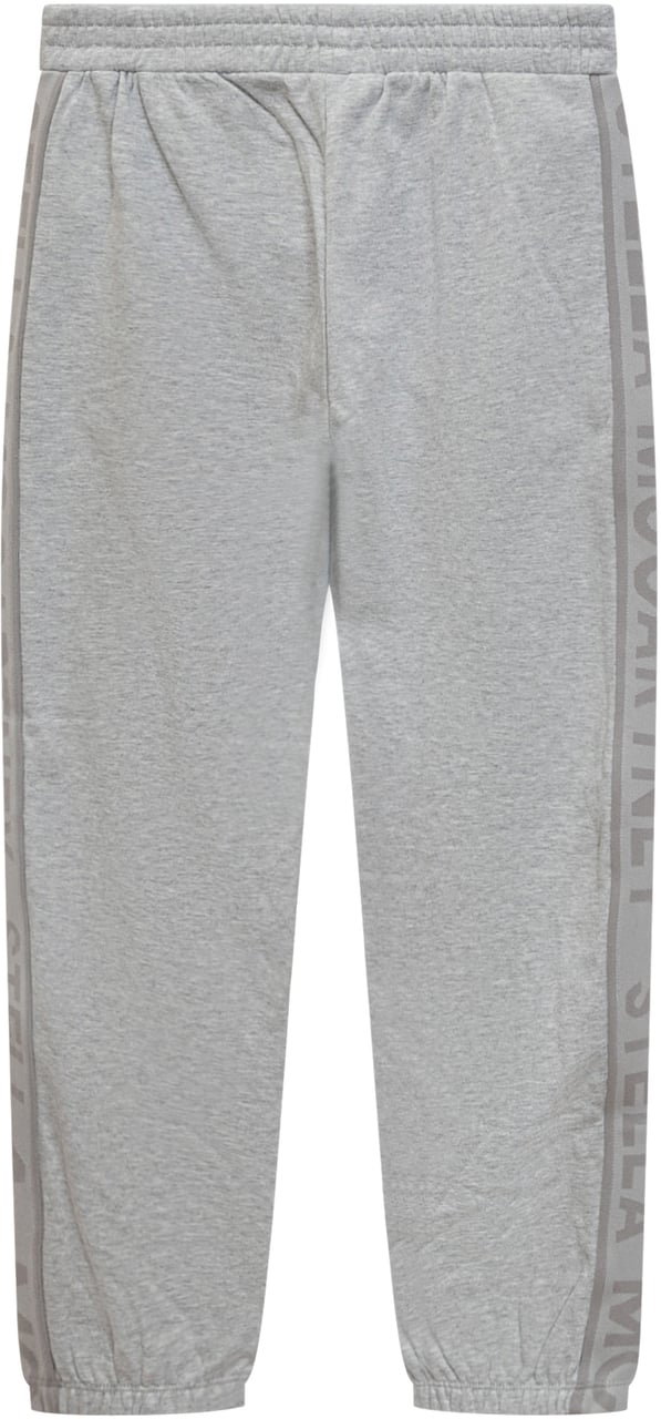 Stella McCartney Pantaloni Jogger Stella McCartney con Logo Laterale Lichtgrijs