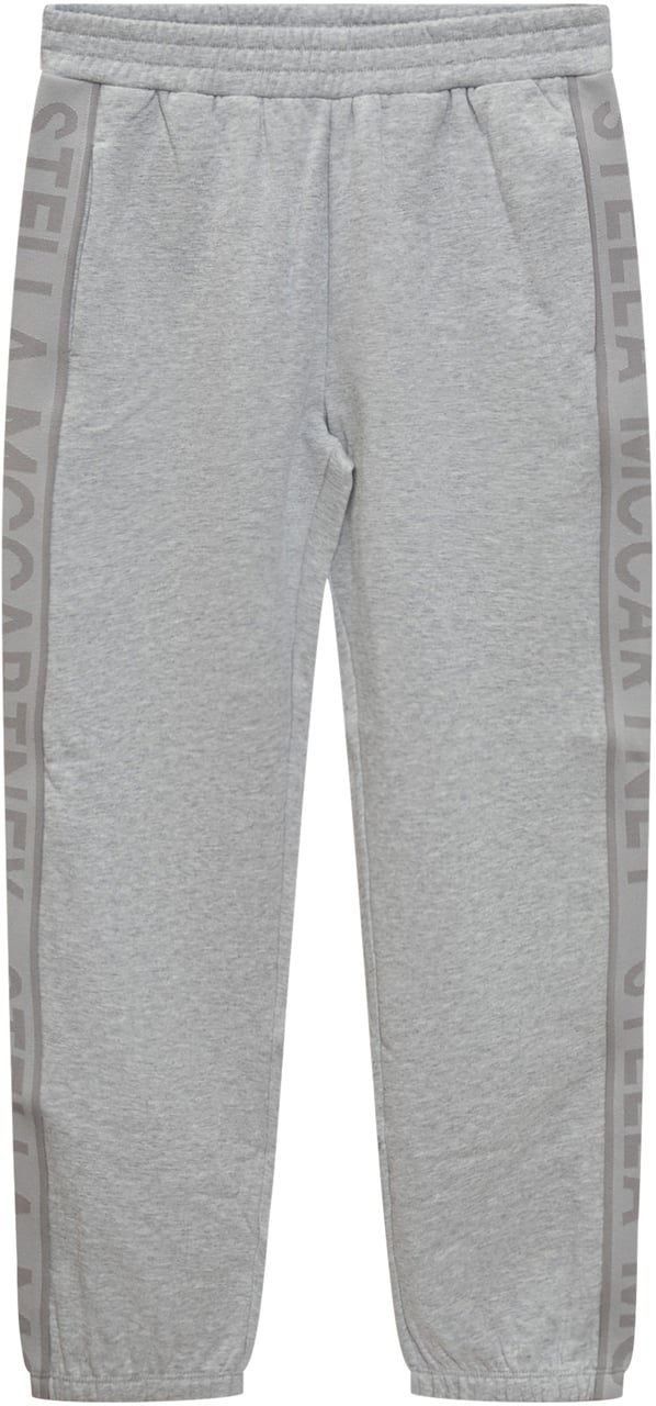 Stella McCartney Pantaloni Jogger Stella McCartney con Logo Laterale Lichtgrijs