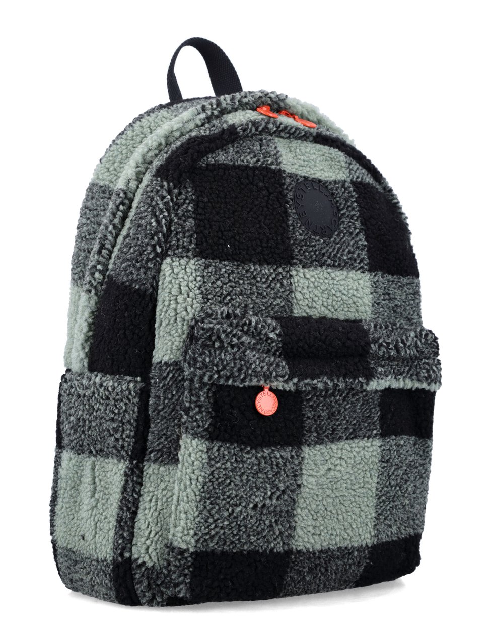Stella McCartney Backpack Teddy Check Nero Zwart