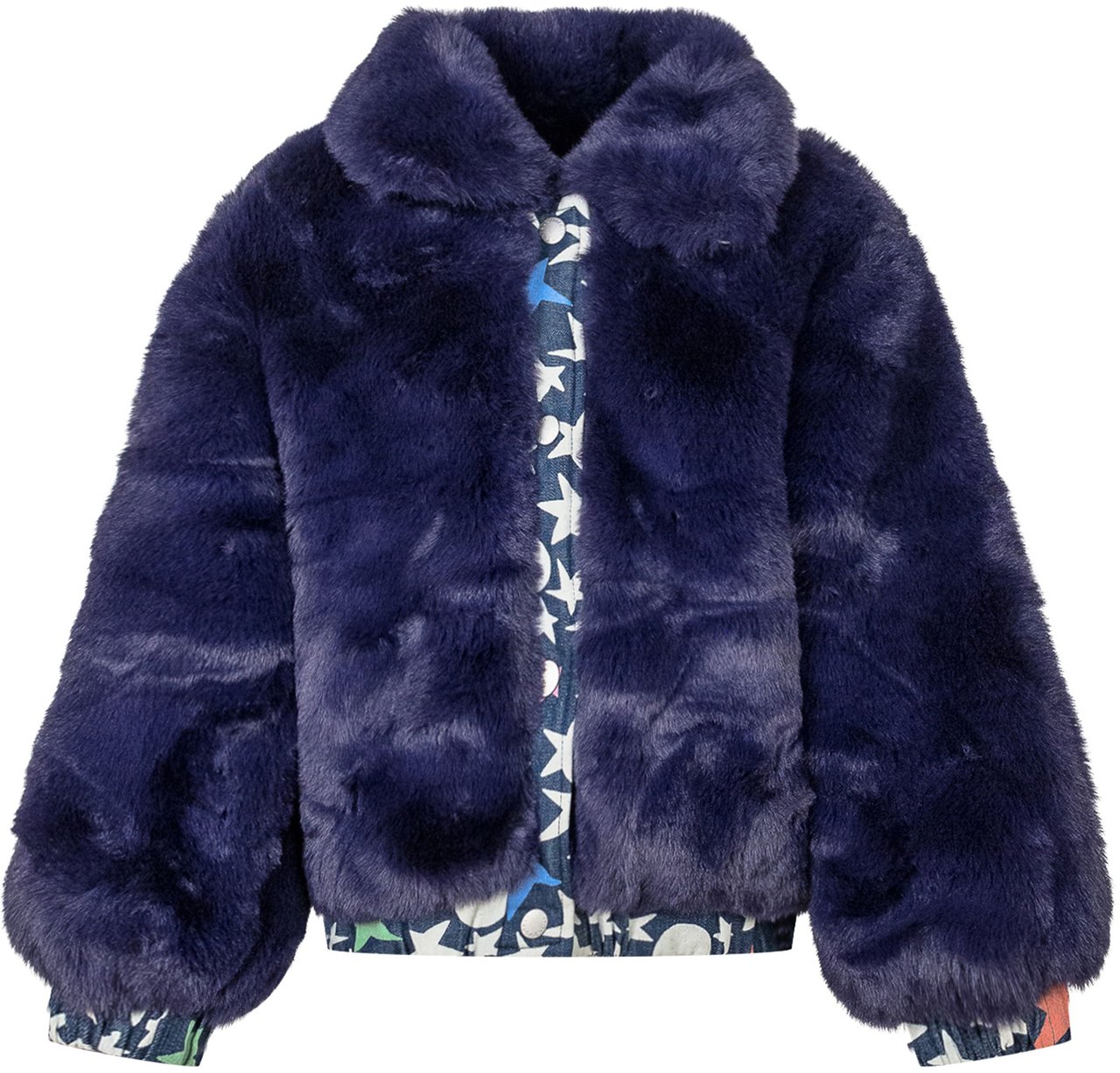 Stella McCartney Stella McCartney Kids Giacca Eco Pelliccia Blu Blauw