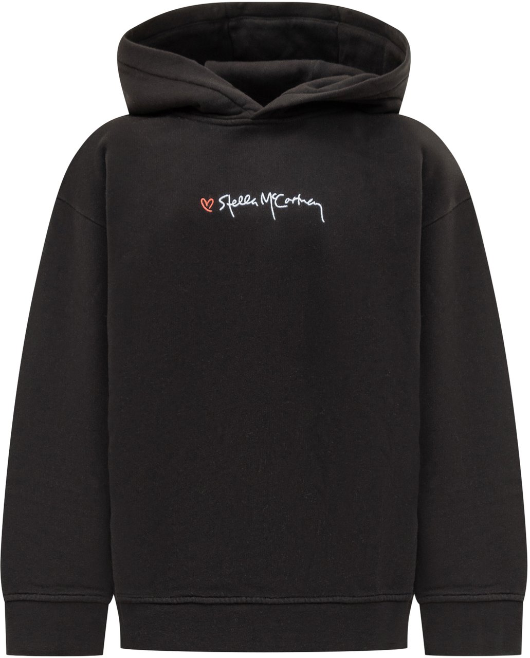 Stella McCartney Felpa con Cappuccio Stella McCartney Logo Cuore Zwart