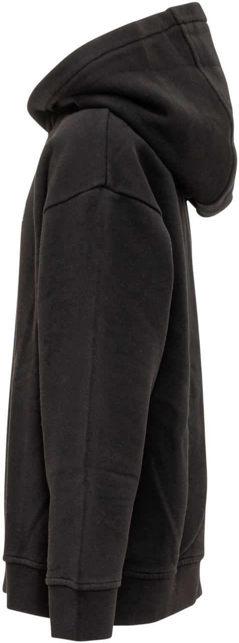 Stella McCartney Felpa con Cappuccio Stella McCartney Logo Cuore Zwart