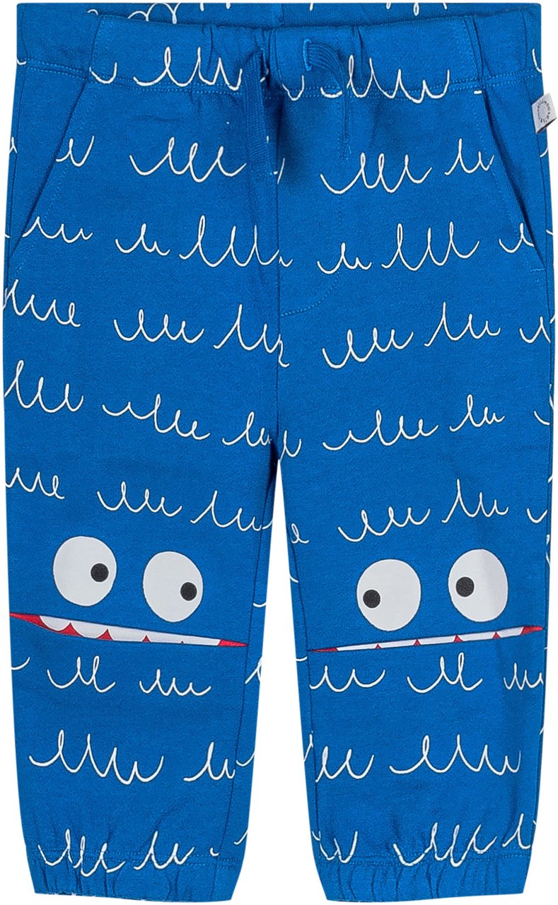 Stella McCartney Stella McCartney Kids Pantaloni Blu con Stampa Blauw