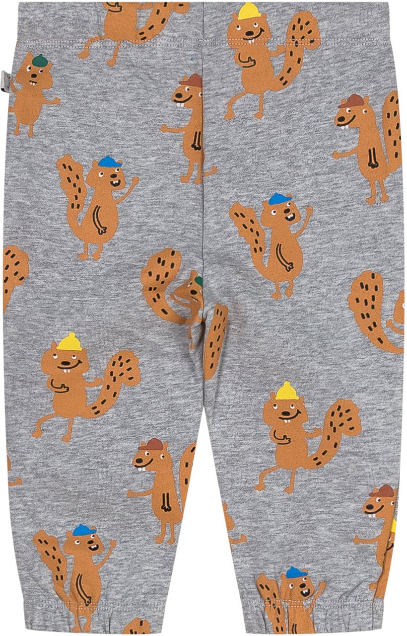 Stella McCartney Stella McCartney Kids Pantaloni Grigi con Stampa Grijs