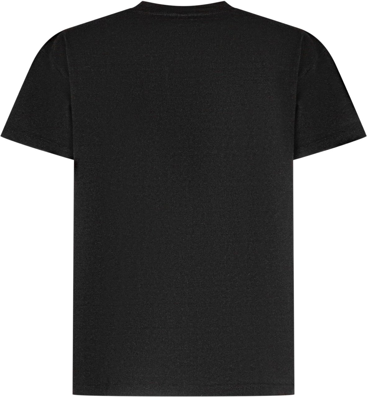 Stella McCartney Stella McCartney T-Shirt Nera con Logo a Contrasto Zwart